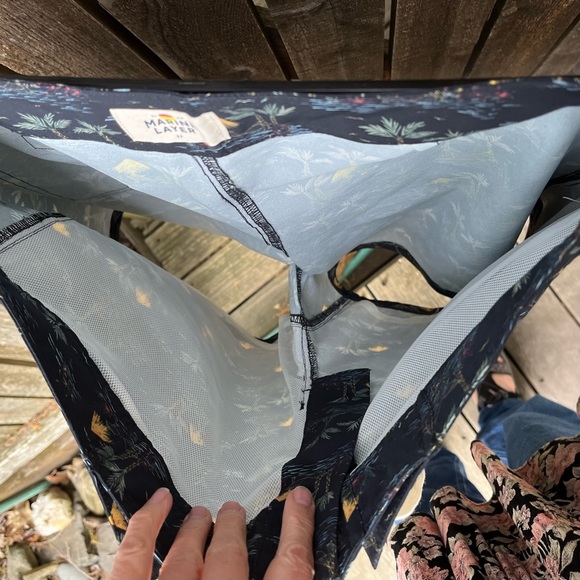 Marine Layer Men’s Cordonado Board Shorts NWT In Beachy Palm Print Sz 32 - Picture 10 of 15